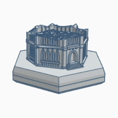 HMSGR125 Gothic Ruined Building 125